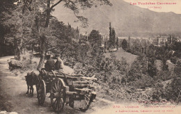 Charrette De Bois -La Route D'Espagne-Castelvieilh Luchon Dans Le Fond - Midi-Pyrénées