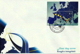 Kosovo Stamps 2010. Traffic In The Pathways Of Integration. FDC Block MNH - Kosovo