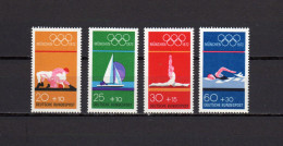 Germany 1972 Olympic Games Munich, Wrestling, Sailing, Gymnastics, Swimming Set Of 4 MNH - Summer 1972: Munich