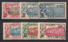 REUNION - 1924-27 - N°YT. 103 à 108 - Série Complète - Oblitéré / Used - Used Stamps