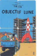 TE 16 / TELECARTE PUZZLE DE 4 CARTES  TINTIN OBJECTIF LUNE TIRAGE 500 EX - Fumetti