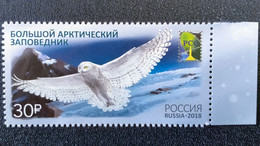 RUSSIA MNH (**)2018 Joint RCC Issue - Nature Reserves.White Owl. Mi  2538 - Aigles & Rapaces Diurnes