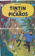 TE 17 / TELECARTE PUZZLE DE 4 CARTES  TINTIN  ET LES PICAROS TIRAGE 500 EX - Cómics