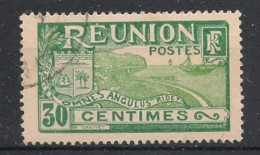 REUNION - 1928-30 - N°YT. 110 - Rade De Saint Denis 30c Vert - Oblitéré / Used - Usados