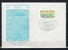 Germany 1982 Olympic Games Munich 10 Years Olympic Games In Munich Commemorative Cover - Verano 1972: Munich