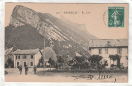 CPA :  14 X 9  -  FAVERGES.  -  La  Gare - Faverges