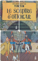 TE 21 / TELECARTE PUZZLE DE 4 CARTES  TINTIN  LE SCEPTRE D'OTTOKAR TIRAGE 500 EX - Fumetti