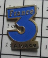 1616B Pin's Pins / Beau Et Rare : MEDIAS / FRANCE 3 ALSACE - Medias