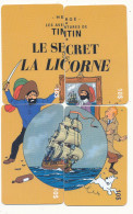 TE 22 / TELECARTE PUZZLE DE 4 CARTES  TINTIN  LE  SECRET DE LA LICORNETIRAGE 500 EX - Stripverhalen