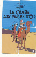 TE 23 / TELECARTE PUZZLE DE 4 CARTES  TINTIN   LE CRABE AUX PINCES D'OR  TIRAGE 500 EX - Comics