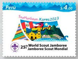 Peru 2023 ** 25th World Scout Jamboree Held In South Korea. 25º Jamboree Scout Mundial.Corea Del Sur. - Peru