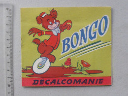 DECALCOMANIES Anciennes W. DISNEY: BONGO Ours Roi Du Cirque - Livret Avec 3 Volets Intérieurs - JESCO Imagerie - Collezioni