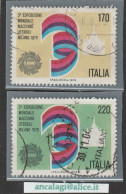 USATI ITALIA 1979 - Ref.0414A "ESPOSIZIONE MACCHINE UTENSILI" Serie Di 2 Val. - - 1971-80: Afgestempeld
