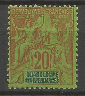 GUADELOUPE N° 33 NEUF** LUXE SANS CHARNIERE / Hingeless / MNH - Neufs