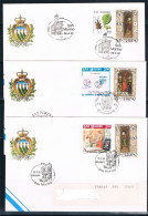 SAN MARINO 1986 - Serie Completa Natale Su Buste Con Annullo Speciale Eventi Filatelici. - Gebruikt