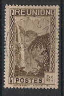 REUNION - 1933-38 - N°YT. 126 - Cascade 2c Brun-noir - Oblitéré / Used - Gebruikt
