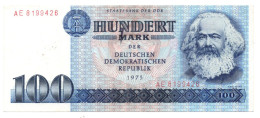 Germany German Democratic Republic 100 Mark 1975 P-31 AUNC - Other & Unclassified