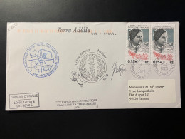 Lettre "Yves Valette - Chiens De Traineaux" 02/02/2020 - TAAF - Terre Adélie - Cartas & Documentos