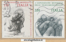 USATI ITALIA 1979 - Ref.0416 "ESPOSIZIONE MONDIALE TELECOMUNICAZIONI" Serie Di 2 Val. - - 1971-80: Usati