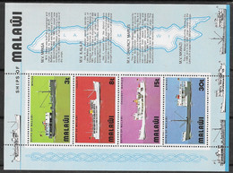 Malawi Mnh ** Ship Sheet 1975 6 Euros - Malawi (1964-...)