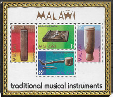 Malawi Mnh ** Music Instruments Sheet 1973 5 Euros - Malawi (1964-...)