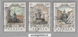USATI ITALIA 1979 - Ref.0417 "FONTANE D'ITALIA" Serie Di 3 Val. - - 1971-80: Used