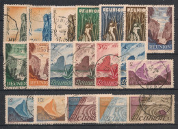 REUNION - 1947 - N°YT. 262 à 280 - Série Complète - Oblitéré / Used - Used Stamps