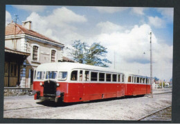 Carte-photo Moderne "Autorail De Dion En Gare D'Arès - Bassin D'Arcachon - Années 60" Train SNCF - Arès