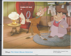 Basil , Détective Privé - The Great Mouse Detective XXX 1992 - St.Vincent & Grenadines