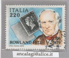 USATI ITALIA 1979 - Ref.0419 "SIR ROWLAN HILL, INVENTORE DEL FRANCOBOLLO" 1 Val. - - 1971-80: Gebraucht