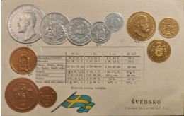 Sweden, Coins I- VF,  767 - Monnaies (représentations)