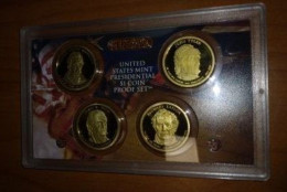 America  Set 2009 S  Cent Five Cents Dime Quarter +  Half + One Dollars USA Presidents America States Proof - Jahressets