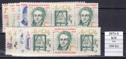 Czechoslovakia Pofis 2971-5 K/S MNH - Unused Stamps