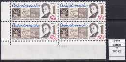 Czechoslovakia Pofis 2777 Print Date MNH - Unused Stamps