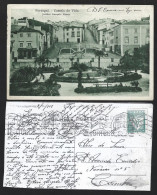 Postal Jardim Gonçalo Eanes, Castelo De Vide. Circulado Selo 'Lusíadas' Luís Camões 1932.Circulated Luís Camões Lusíadas - Cartas & Documentos