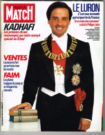 PARIS MATCH N°1853 Du 30 Novembre 1984 Thierry Le Luron - Kadhafi - Ventes - Faim - Informations Générales
