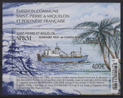 St.Pierre & Miquelon - 2019 Ferry Hawaiki Nui Block MNH__(TH-25978) - Hojas Y Bloques