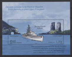 St.Pierre & Miquelon - 2011 Escort Ship Forbin Block MNH__(TH-26417) - Hojas Y Bloques