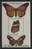 St. Thomas & Prince - 1992 Butterflies Block (2) MNH__(TH-26795) - St. Thomas & Prince