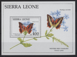 Sierra Leone - 1991 Butterflies Block (4) MNH__(TH-26865) - Sierra Leona (1961-...)