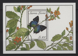 Sierra Leone - 1989 Butterflies Block (1) MNH__(TH-26866) - Sierra Leona (1961-...)