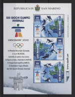 San Marino - 2010 Winter Olympics Vancouver Block MNH__(TH-25554) - Blocchi & Foglietti