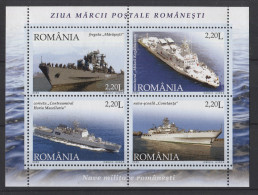 Romania - 2005 Warships Block MNH__(TH-26089) - Hojas Bloque