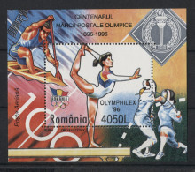 Romania - 1996 Summer Olympics Atlanta Block MNH__(TH-23545) - Blocks & Sheetlets