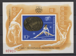 Romania - 1976 Medalist Of Montreal Block (2) MNH__(TH-25010) - Blocks & Sheetlets