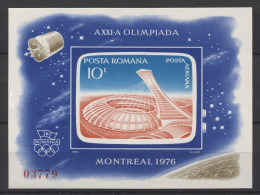 Romania - 1976 Summer Olympics Montreal Block (2) MNH__(TH-25006) - Hojas Bloque