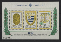 Uruguay - 1978 Soccer World Cup Block MNH__(TH-24339) - Uruguay