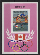 Upper Volta - 1976 Summer Olympics Montreal (II) Block IMPERFORATE MNH__(TH-24337) - Haute-Volta (1958-1984)