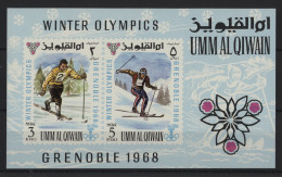 Umm Al Qiwain - 1968 Winter Olympics Grenoble Block MNH__(TH-24229) - Umm Al-Qaiwain