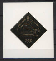 Umm Al Qiwain - 1968 Gold Medalist Mexico Gold Stamp Block MNH__(TH-24249) - Umm Al-Qaiwain